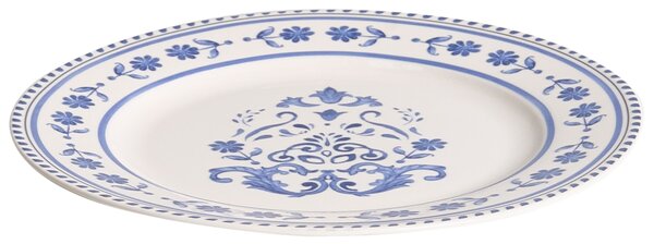 12 darabos étkészlet GALANGAL Porcelán Fehér/kék