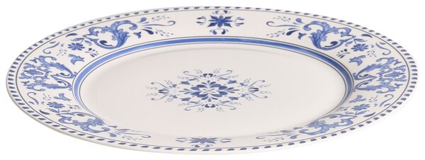 12 darabos étkészlet GALANGAL Porcelán Fehér/kék