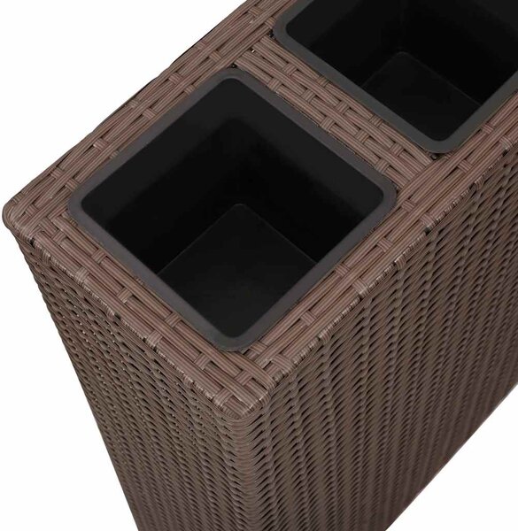 2 darab barna polyrattan kerti magaságyás 4 kaspóval