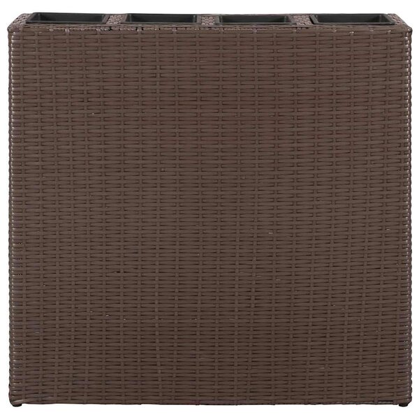 2 darab barna polyrattan kerti magaságyás 4 kaspóval