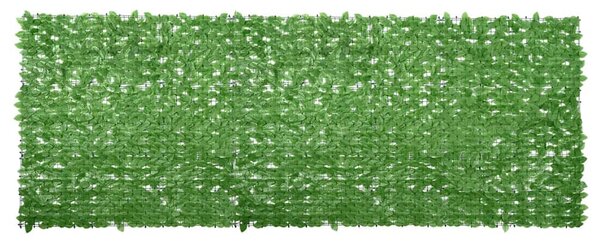 Zöld leveles erkélyparaván 400 x 150 cm