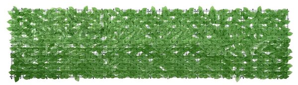 Zöld leveles erkélyparaván 300 x 75 cm