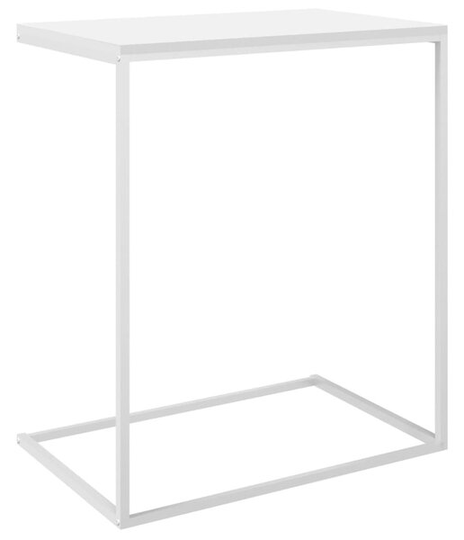 Fehér szerelt fa kisasztal 55 x 35 x 66 cm