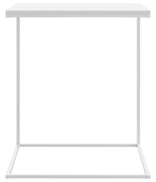 Fehér szerelt fa kisasztal 55 x 35 x 66 cm