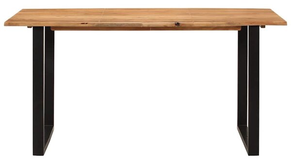 Tömör akácfa étkezőasztal 154x80x76 cm
