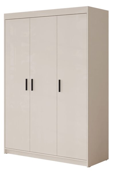 Gardróbszekrény Novduni 101, Laminált forgácslap, 191x133x53cm, Bézs