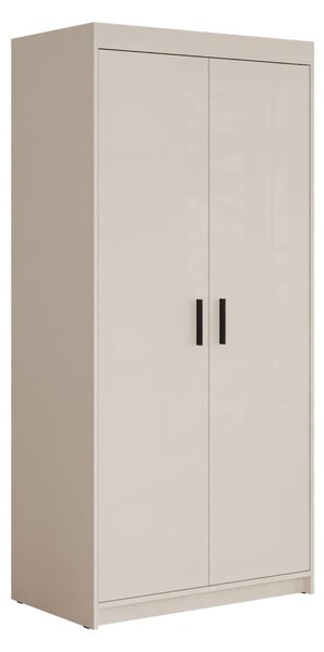 Gardróbszekrény Novduni 100, Laminált forgácslap, 191x90x53cm, Bézs