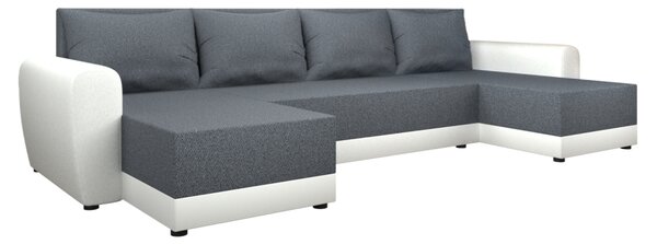 KONDELA Univerzális ülőgarnitúra, szürke/fehér, DAKAR NEW U
