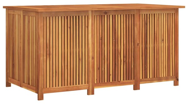 Tömör akácfa kerti tárolóláda 150x80x75 cm
