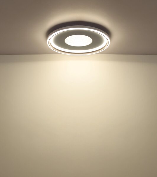 EILA LED mennyezeti lámpa, fehér–pezsgő, Ø59 cm, 60W, 6100 lm, 2700–6000K