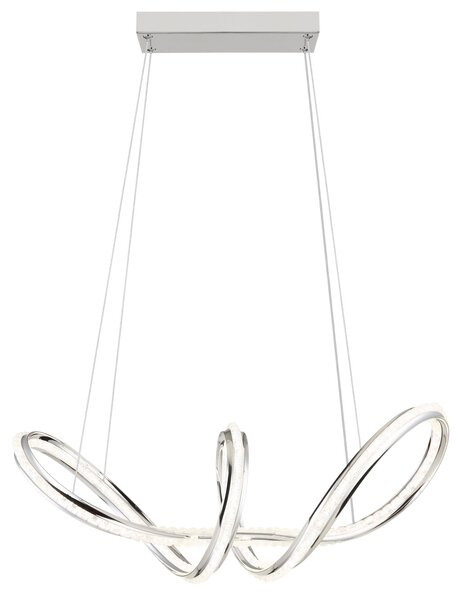 EVANGELINE LED függőlámpa, króm, 60 cm, 45W, 2475 lm, 2700–6000K