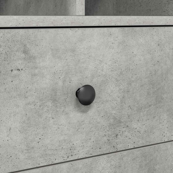 Asztal fiókkal polcokkal tárolóval 2 pcs Beton Szürke