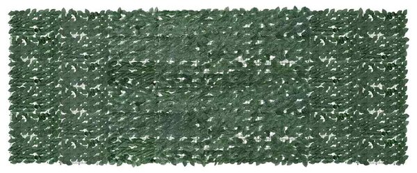 Sötétzöld leveles erkélyparaván 400 x 150 cm