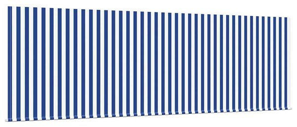 Behúzható napellenző Kék és Fehér 400 x 200 cm
