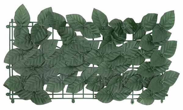 Sötétzöld leveles erkélyparaván 400 x 150 cm