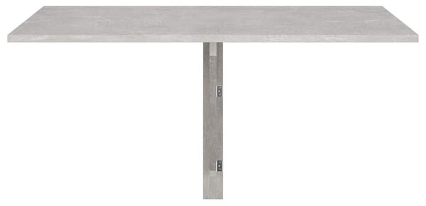 Betonszürke szerelt fa összecsukható fali asztal 100x60x56 cm