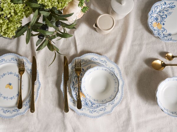 12 darabos étkészlet LOVAGE Porcelán Fehér
