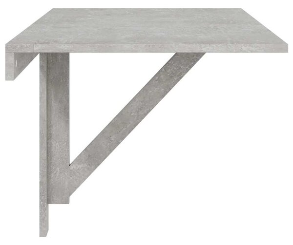 Betonszürke szerelt fa összecsukható fali asztal 100x60x56 cm