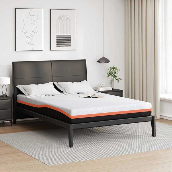 Matrac Fehér és fekete 140 x 190 cm Jacquard szövet