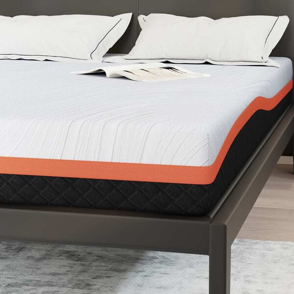 Matrac Fehér és fekete 140 x 190 cm Jacquard szövet