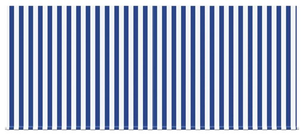 Behúzható napellenző Kék és Fehér 300 x 250 cm