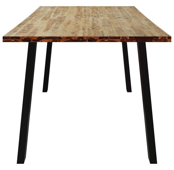 Tömör akácfa kerti étkezőasztal 150 x 90 x 75 cm