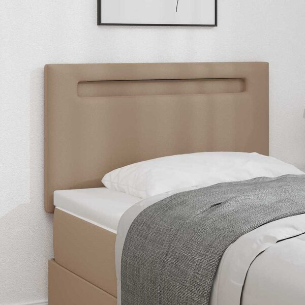 Fejtámla LED -es lámpákkal fejtámlával Cappuccino 100 cm PVC