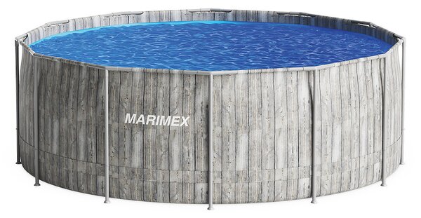 Marimex Florida 3,66x1,22 m medence szkimmerrel – SZÜRKE FA minta
