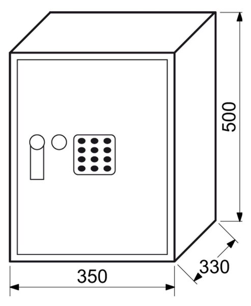 Bútorszéf RS 50 II, szürke