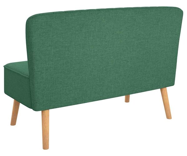 Zöld szövetkanapé 117 x 55,5 x 77 cm