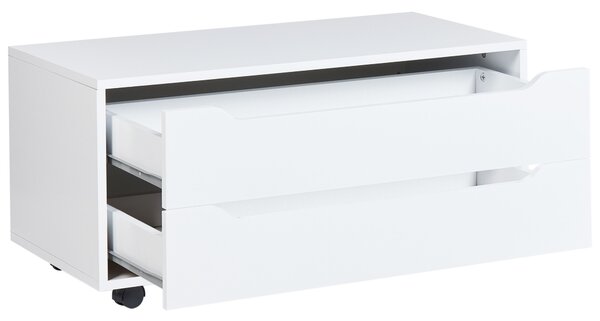 Fürdőszobai szekrény OSASCO kerekekkel 80 cm Fehér