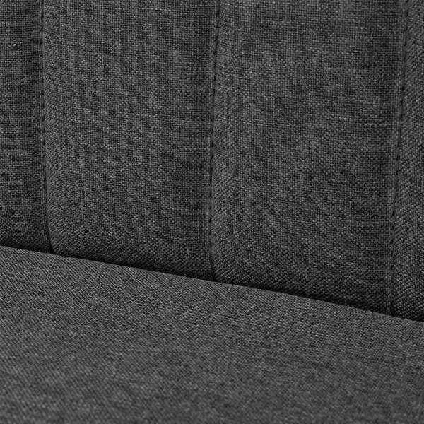 Sötétszürke szövetkanapé 117 x 55,5 x 77 cm