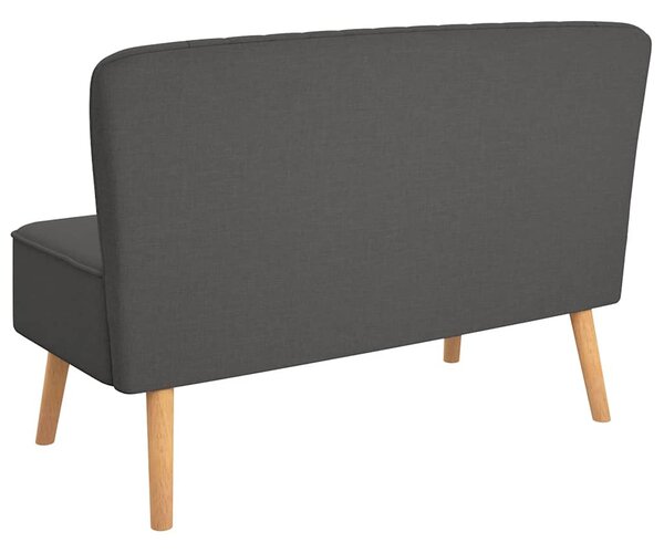 Sötétszürke szövetkanapé 117 x 55,5 x 77 cm