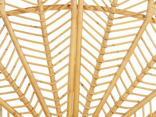Ágy Rattan FLORENTINE 180 x 200 cm Világosbarna