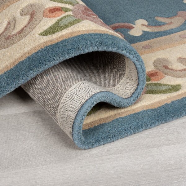 Aubusson kék gyapjú szőnyeg, 75 x 150 cm - Flair Rugs
