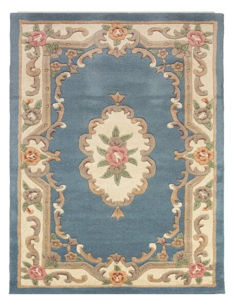Aubusson kék gyapjú szőnyeg, 75 x 150 cm - Flair Rugs