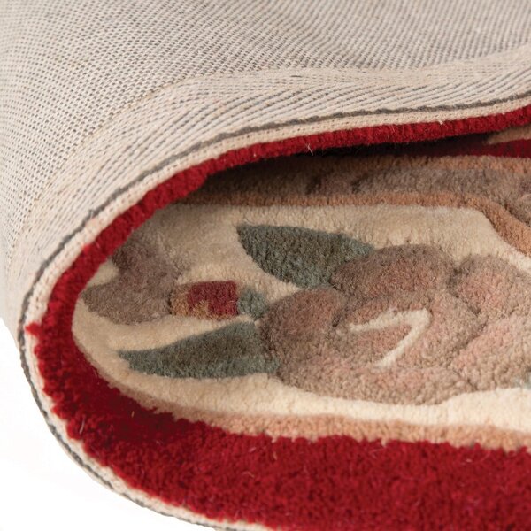 Aubusson piros gyapjú szőnyeg, 75 x 150 cm - Flair Rugs