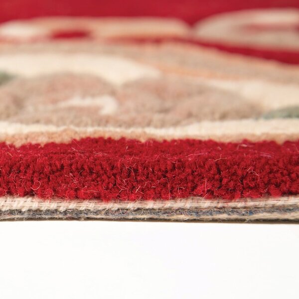 Aubusson piros gyapjú szőnyeg, 75 x 150 cm - Flair Rugs