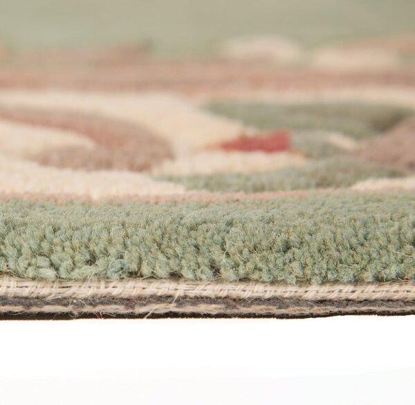 Aubusson zöld gyapjú szőnyeg, 150 x 240 cm - Flair Rugs