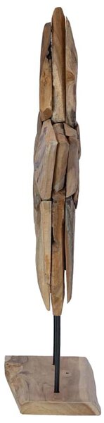 Karácsonyi Csillag LED Barna 59,5 x 18 x 74 cm Tömör Teakfa