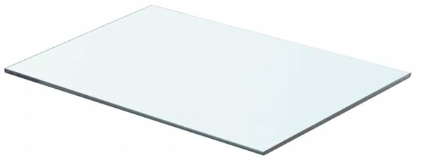 2 db átlátszó üveg paneles polc 50 x 30 cm