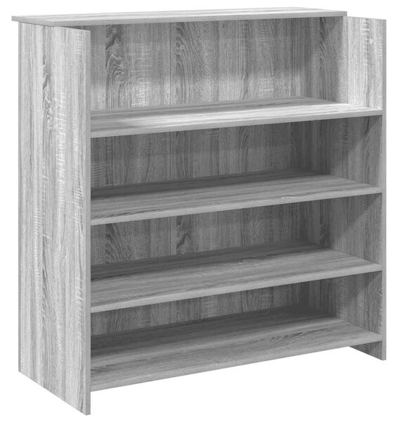 Recepciós pult szürke sonoma 100x50x103,5 cm szerelt fa