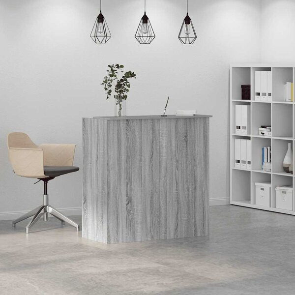 Recepciós pult szürke sonoma 100x50x103,5 cm szerelt fa