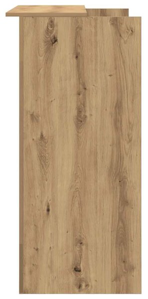 Recepciós pult kézműves tölgy 100x50x103,5 cm szerelt fa