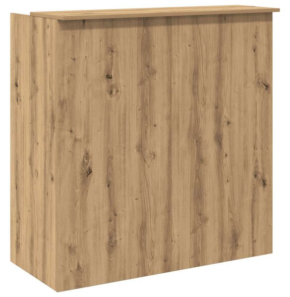 Recepciós pult kézműves tölgy 100x50x103,5 cm szerelt fa