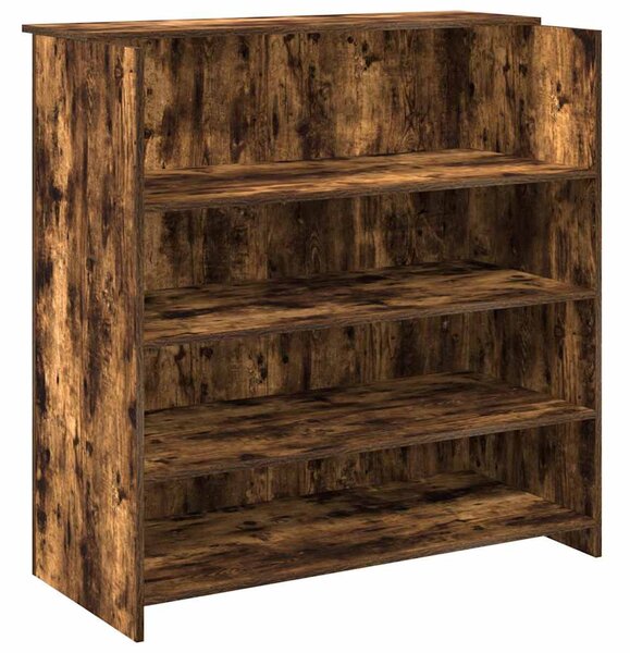 Recepciós pult füstös tölgy 100x50x103,5 cm szerelt fa