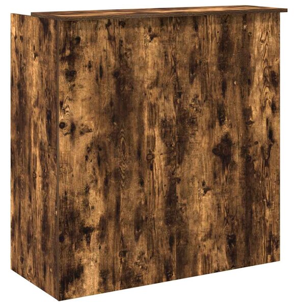 Recepciós pult füstös tölgy 100x50x103,5 cm szerelt fa