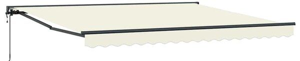 Napernyő keret Krém 400 × 300 cm Poliészter PU bevonattal