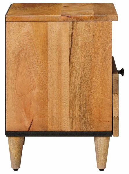 Éjjeliszekrény 2 pcs Természetes 40 x 33 x 46 cm Tömör Mangófát