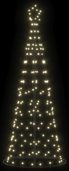 LED Karácsonyi Fenyő EKENAS 250 cm 390 LED Meleg fehér Acél
